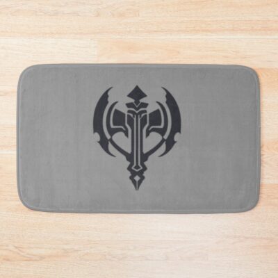 Azur Lane Emblem Grey Background Bath Mat