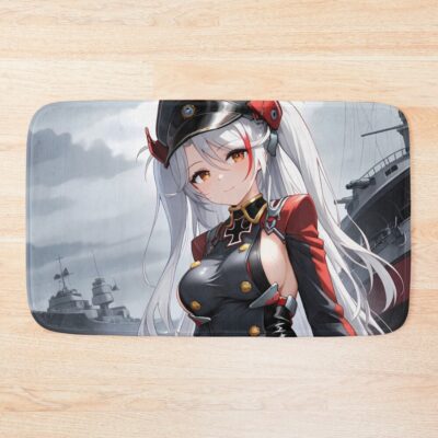 Prinz Eugen Azur Lane Overcast Ocean Uniform Calm Bath Mat