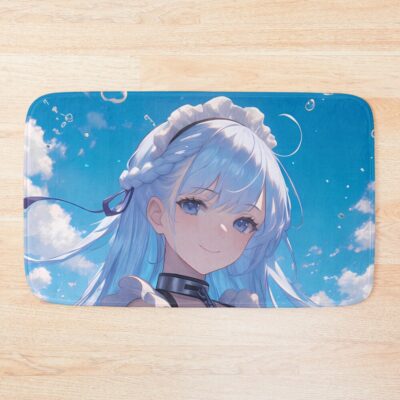 Belfast Azur Lane Ocean Breeze Maid Pastel Waifu Bath Mat
