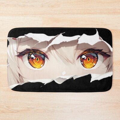 Ayanami Azur Lane Amber Eyes Torn Paper Peek Bath Mat