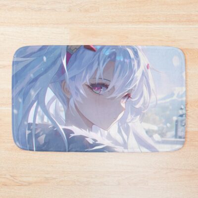 Laffey Azur Lane Winter Snowfall Soft Light Bath Mat