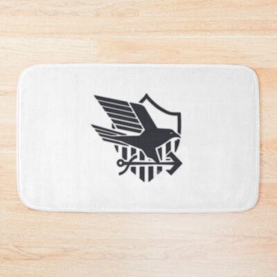 Azur Lane Emblem Grey Logo Bath Mat