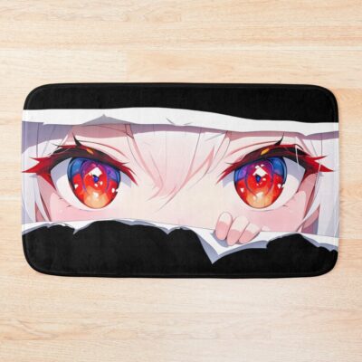 Formidable Azur Lane Red Eyes Peeker Torn Paper Closeup Bath Mat