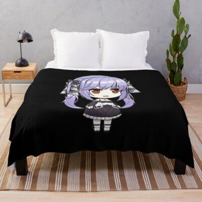 Azur Lane Essex Chibi Version Throw Blanket