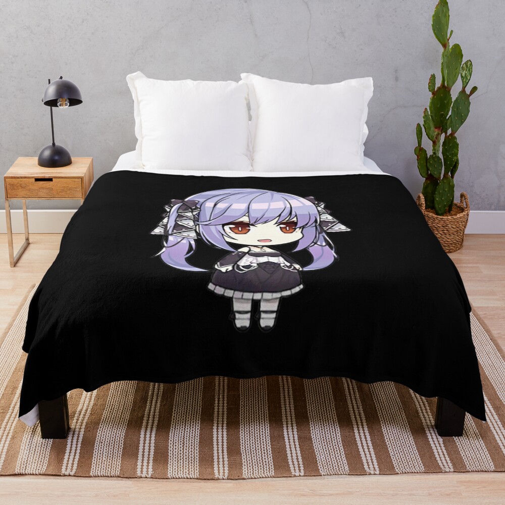 Azur Lane Essex Chibi Version Throw Blanket