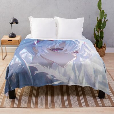 Laffey Azur Lane Winter Snowfall Soft Light Throw Blanket