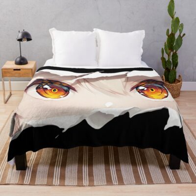 Ayanami Azur Lane Amber Eyes Torn Paper Peek Throw Blanket