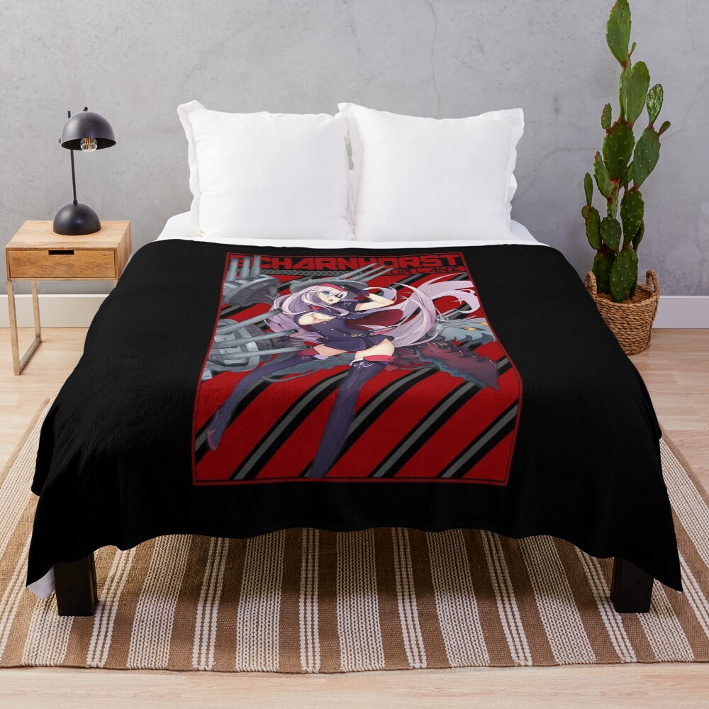 Azur Lane Scharnhorst Red Design Throw Blanket