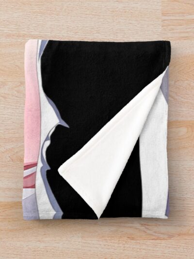 Alternative view of Formidable Azur Lane Red Eyes Peeker Torn Paper Closeup Throw Blanket