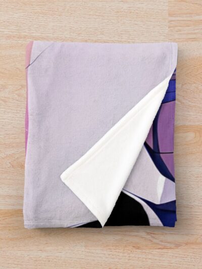 Alternative view of Kaga Azur Lane Blue Eyes Torn Paper Peek Throw Blanket