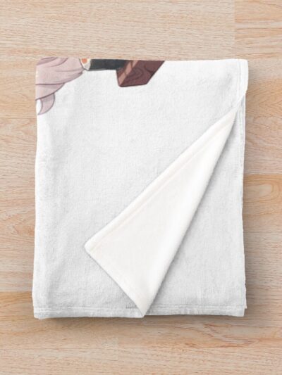 Alternative view of Formidable Azur Lane Chibi Kimono Sushi Mood Throw Blanket