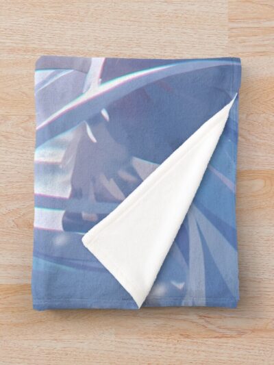 Alternative view of Laffey Azur Lane Winter Snowfall Soft Light Throw Blanket