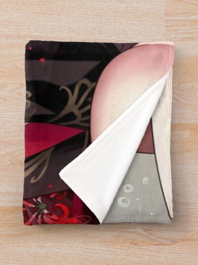 Alternative view of Azur Lane Akagi Smile Throw Blanket