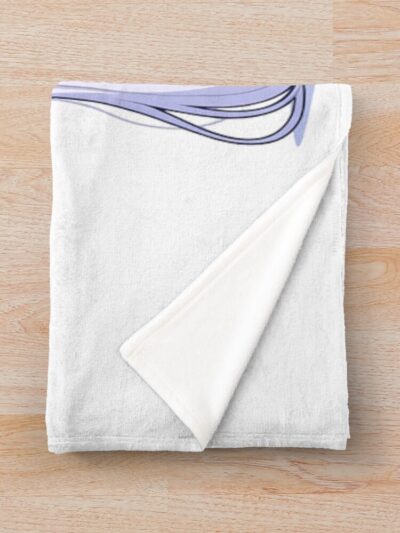 Alternative view of Illustrious Azur Lane Chibi Angry Kawaii Waifu Pout Throw Blanket