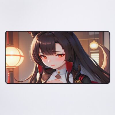 Akagi Azur Lane Lantern Shrine Kitsune Moment Mouse Pad