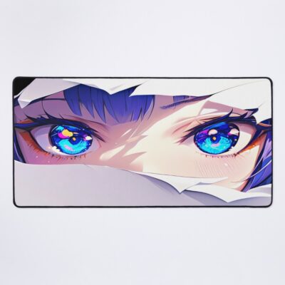 Kaga Azur Lane Blue Eyes Torn Paper Peek Mouse Pad