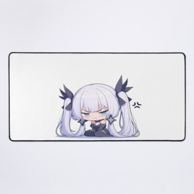 Illustrious Azur Lane Chibi Angry Kawaii Waifu Pout Mouse Pad