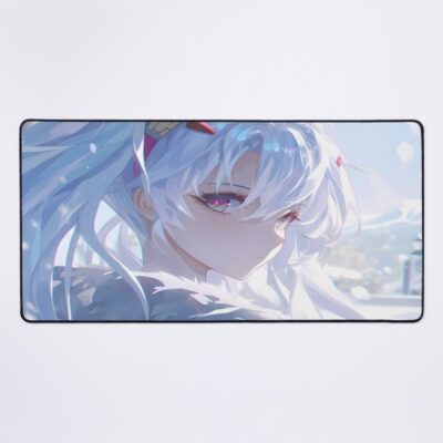Laffey Azur Lane Winter Snowfall Soft Light Mouse Pad