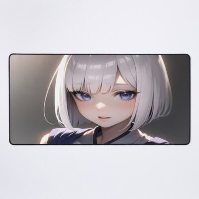 Kaga Azur Lane Soft Glow Fox Ears Portrait Mouse Pad