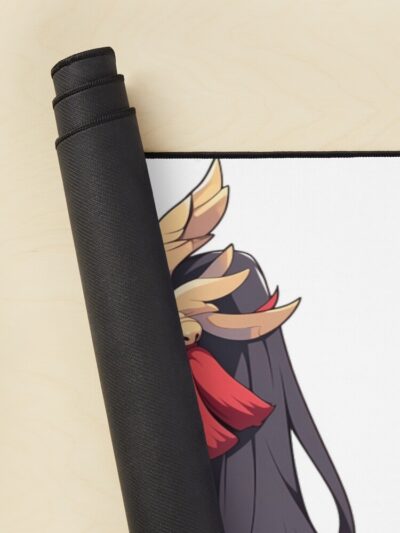 Alternative view of Taihou Azur Lane Kawaii Ramen Chibi Kimono Noodles Mouse Pad
