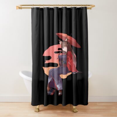 Azur Lane Amagi Umbrella Shower Curtain