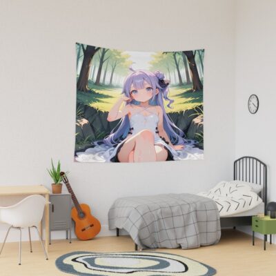 Unicorn Azur Lane Sunny Forest Daydream By The Stream Tapestry