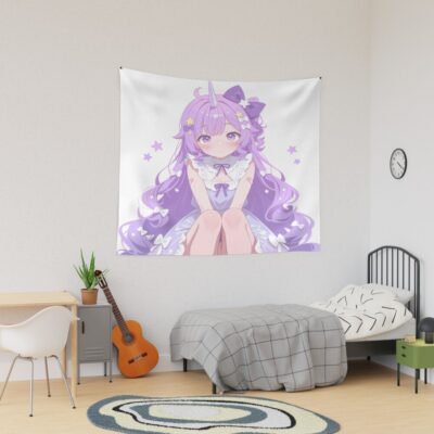 Unicorn Azur Lane Chibi Starry Pastel Bows Cute Magic Tapestry