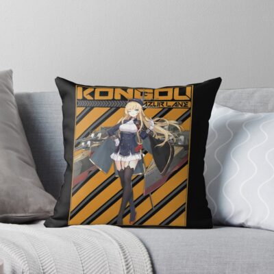 Azur Lane Kongou Perfect Gift Slayer Gift Throw Pillow