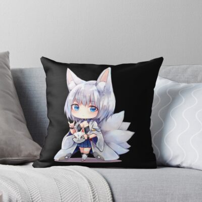 Kaga Azur Lane Throw Pillow